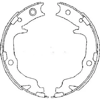 Brzdová čelist Sada brzdových čelistí, parkovací brzda TEXTAR 91073400