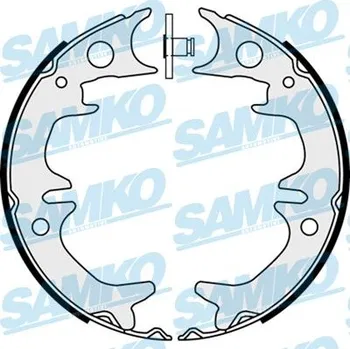 Brzdová čelist Sada brzdových čelistí, parkovací brzda SAMKO 88380