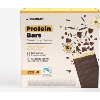Protein DECATHLON Proteinová tyčinka vanilková 6 ks