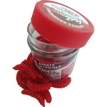 Umělá nástraha DECATHLON Nástraha na lov pstruhů červi 20 g ČERVENÁ