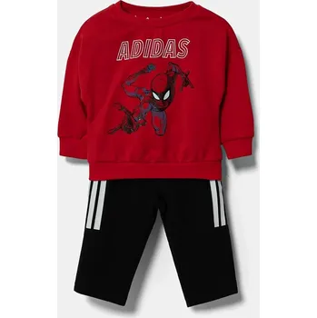Kojenecká tepláková souprava adidas MRVL JF3630 červená 33X, vel. 68