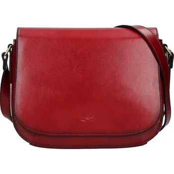Kabelka Kožená dámská crosbody kabelka Katana Zina - tmavě červená
