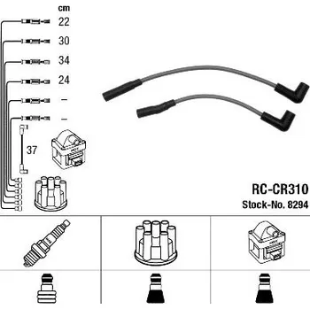 Zapalovací kabel Sada kabelů pro zapalování NGK RC-CR310