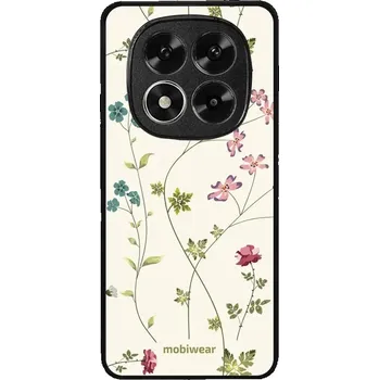 Pouzdro na mobilní telefon Lesklý kryt Mobiwear Glossy - Xiaomi Redmi Note 14 Pro 5G - G035G - Tenké rostlinky s květy (Prémiové lesklé pouzdro, obal, kryt Mobiwear Glossy na mobil Xiaomi Redmi Note 14 Pro 5G - G035G - Tenké rostlinky s květy, materiál Plast + TPU silikon - krytí p