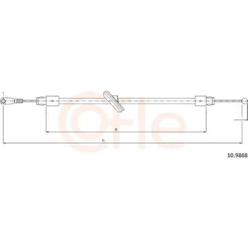 Auto-moto Tažné lanko, parkovací brzda COFLE 10.9868