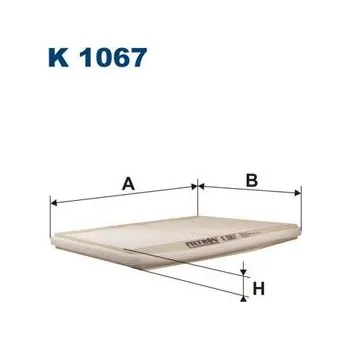 Ventilátor topení a klimatizace Filtr, vzduch v interiéru FILTRON K 1067