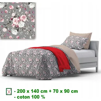 Povlečení Povlečení Bavlna na zip, vzor květiny, 140x200 cm