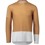 POC MTB PURE LS JERSEY Aragonite Brown/Hydrogen White Velikost: M