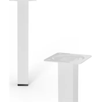 Stolová podnož Walteco Nábytková noha hranatá 25 x 25 x 200 mm bílá