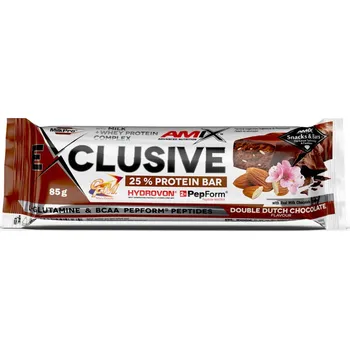 Fitness strava Amix Exclusive Protein Bar 85 g double dutch chocolate