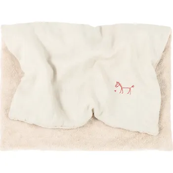 Dětská deka Nobodinoz L1N0 Zimní deka s výšivkou Greige