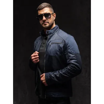 Tmavě modrá pánská přechodová bunda Bolf 1702A1 - XL