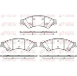 Sada brzdových destiček, kotoučová brzda REMSA 1524.02