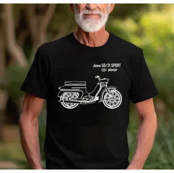 Pánské tričko STRIKER Tričko Jawa pionýr obrys Velikost: S