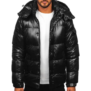 Černá pánská prošívaná zimní bunda Bolf 9970 - 2XL