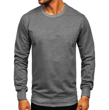 Pánská mikina Antracitová pánská mikina bez kapuce Bolf B10001 - M