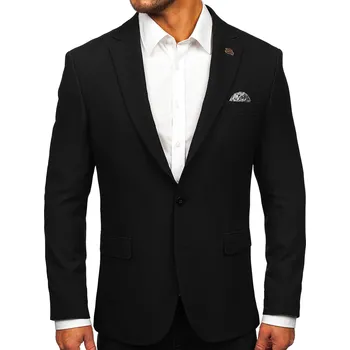Pánské sako Černé pánské elegantní sako Bolf 025 - L/52