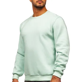 Pánská mikina Světle mentolová pánská silná mikina bez kapuce Bolf 2001 - S