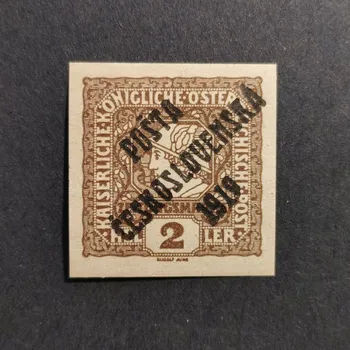 Sběratelství Známka ČSR PČ 1919 , 2h, Pof.60*, I. typ přetisku