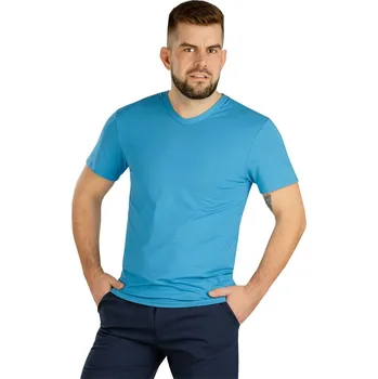 Pánské tričko Litex Pánské triko 5D216 sv.petrol L