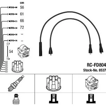 Zapalovací kabel Sada kabelů pro zapalování NGK 8537