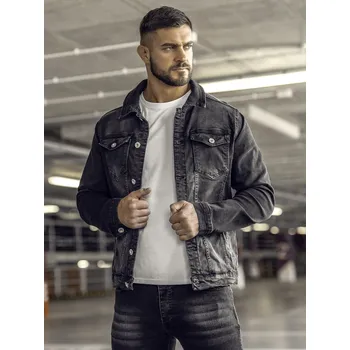 Černá pánská džínová bunda Bolf 200A - 3XL