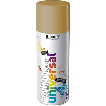 Barva ve spreji Biodur Email perleťová zlatá - metalický odstín RAL 1036 400 ml