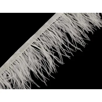 Výtvárné potřeby Prýmek - marabu peří 5-10 cm