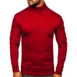 Vínový pánský rolák basic Bolf 145347-1 - 2XL