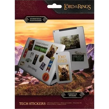 Herní zařízení The Lord Of The Rings - 5 listů samolepek na elektroniku