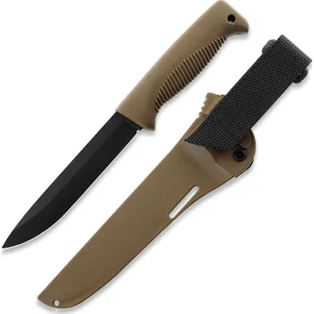 lovecký nůž Peltonen Knives Nůž Sissipuukko M95 (PTFE 2024) Ranger Knife Coyote - kompozitní pouzdro FJP120