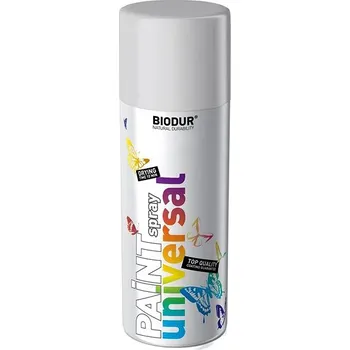 Barva ve spreji Biodur Email perleťová světlá šedá - metalický odstín RAL 9022 400 ml