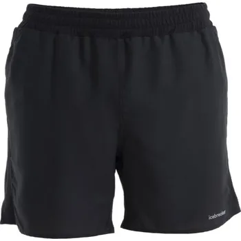 Pánské kraťasy Pánské merino kraťasy ICEBREAKER Mens 125 ZoneKnit Speed 6" Shorts, Black velikost: S