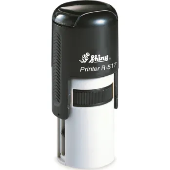 Razítko Kulaté razítko Shiny R-517T Printer Line, vlastní text Ø 17 mm *Barva strojku: Černo-Šedá