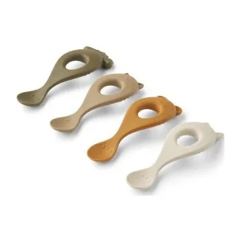 Příbor Liewood Liva Silikonové lžičky 4 ks - Sandy Multi Mix