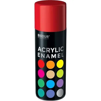 Barva ve spreji Biodur Akrylový email ve spreji - ohnivá červená 400 ml/RAL 3020