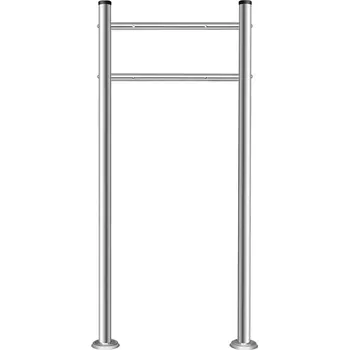 Železářství Univerzální stojan pro poštovní schránky stříbrný, 120 cm