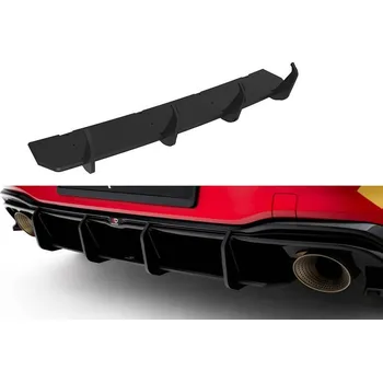 Nárazník Spoiler zadního nárazníku Street pro V.1 Volkswagen Golf GTI Clubsport Mk8 Facelift červený