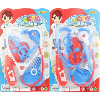 Dětská kuchyňka Doktorská souprava dětské lékařské potřeby na kartě plast 2 barvy