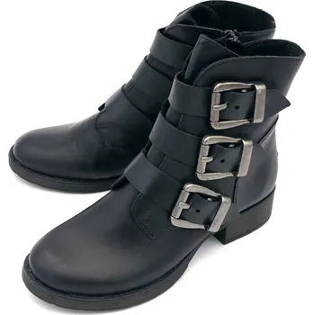 Dámská zimní obuv Dámská kožená kotníková obuv Z9574 RIEKER černá Barva: black, Velikost: 37