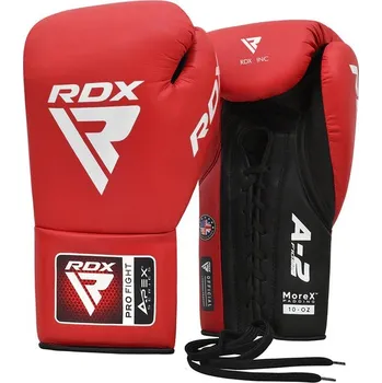 Boxerské rukavice Profesionální šněrovací rukavice RDX APEX A2 Competition - červené - BGMPFA3R Velikosti: 10 oz