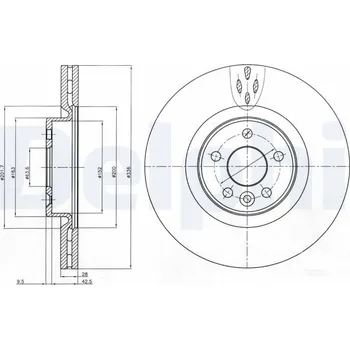 Brzdový kotouč Brzdový kotouč DELPHI BG9077C
