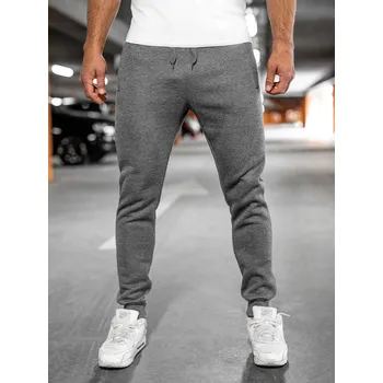 Pánské kalhoty Grafitové pánské teplákové jogger kalhoty Bolf XW06A - 2XL
