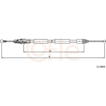 Auto-moto Tažné lanko, parkovací brzda COFLE 11.6804