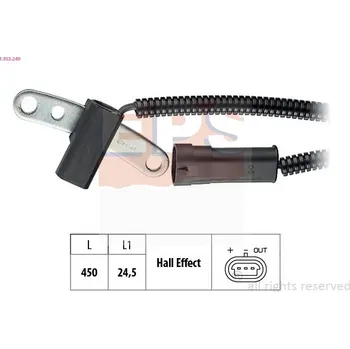 Kliková hřídel Senzor, otáčky motoru EPS 1.953.249