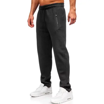 Pánské kalhoty Antracitové pánské oversized tepláky Bolf JX6507 - 2XL