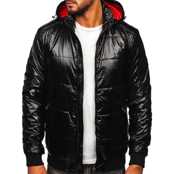 Černá pánská sportovní přechodová prošívaná bunda Bolf 2143 - 3XL