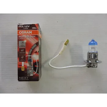 Autožárovka OSRAM H3 +150% NIGHT BREAKER LASER, 64151NL, pro STARŠÍ TYPY, 1203. Typové číslo: 64151NL,64151NL,64151NL