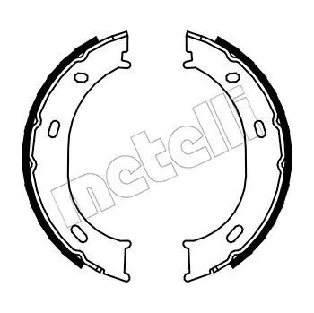 Brzdová čelist Sada brzdových čelistí, parkovací brzda METELLI 53-0239