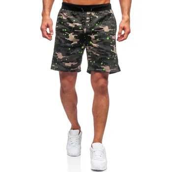 Pánské kraťasy Khaki pánské teplákové kraťasy Bolf KS2579 - L